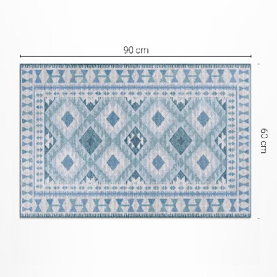 Covor interior din vinil Diamante albastre imitație țesătură