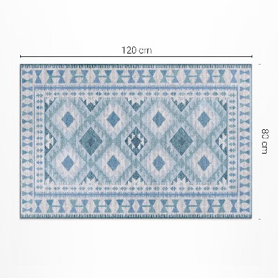 Covor interior din vinil Diamante albastre imitație țesătură