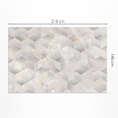 Covor interior din vinil Cub 3D model geometric modern