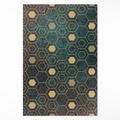 Covor interior din vinil Model hexagonal design modern