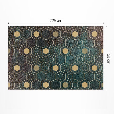 Covor interior din vinil Model hexagonal design modern
