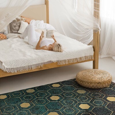 Covor interior din vinil Model hexagonal design modern