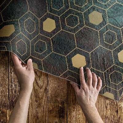 Covor interior din vinil Model hexagonal design modern