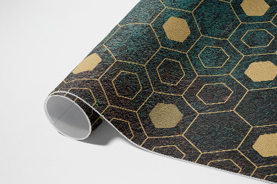 Covor interior din vinil Model hexagonal design modern