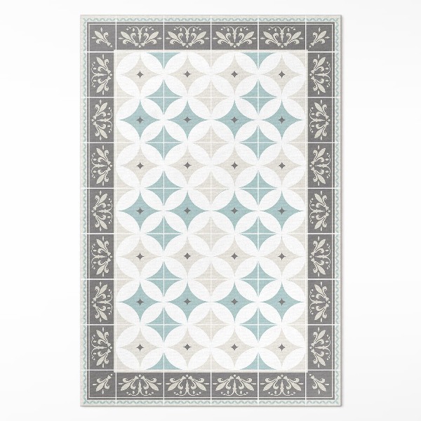 Covor de vinil Mozaic scandinav cu cercuri pastelate