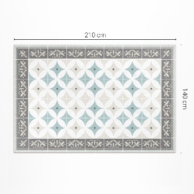 Covor de vinil Mozaic scandinav cu cercuri pastelate