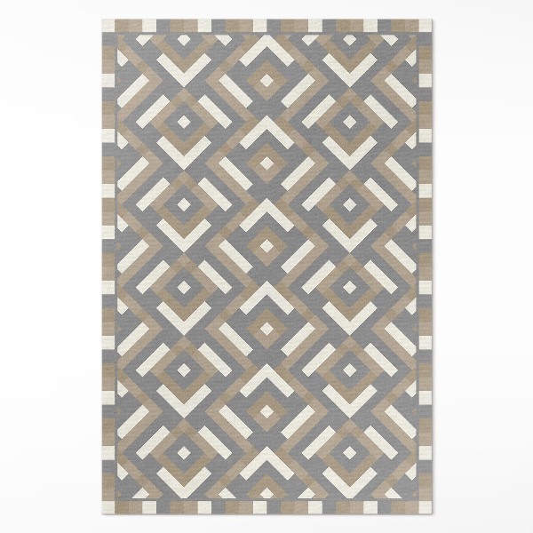 Covor de vinil Geometrie model regulat vintage boho