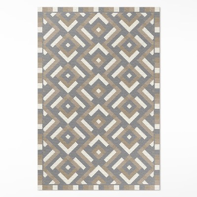 Covor de vinil Geometrie model regulat vintage boho