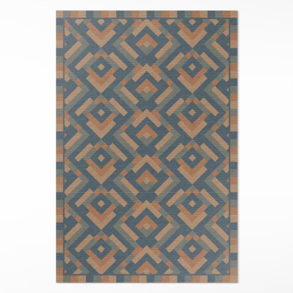 Covor de vinil acasă Model de geometrie aztecă vintage boho