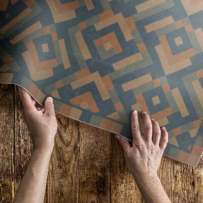 Covor de vinil acasă Model de geometrie aztecă vintage boho