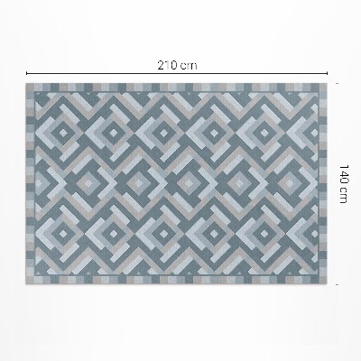 Covor interior din vinil Model de geometrie aztecă vintage boho