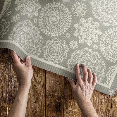 Covor de vinil Mandale florale model decorativ boho