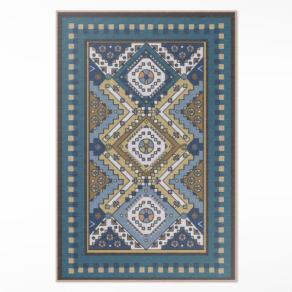 Covor de vinil acasă Model marocan ornament geometric