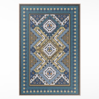 Covor de vinil acasă Model marocan ornament geometric