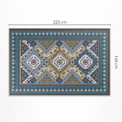 Covor de vinil acasă Model marocan ornament geometric