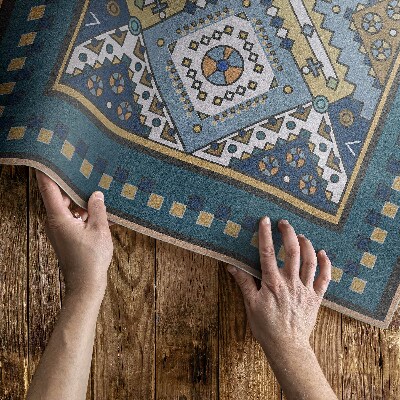 Covor de vinil acasă Model marocan ornament geometric