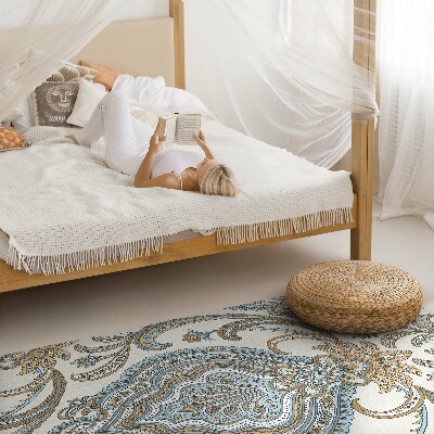 Covor interior din vinil Flori orientale motiv vegetal decorativ