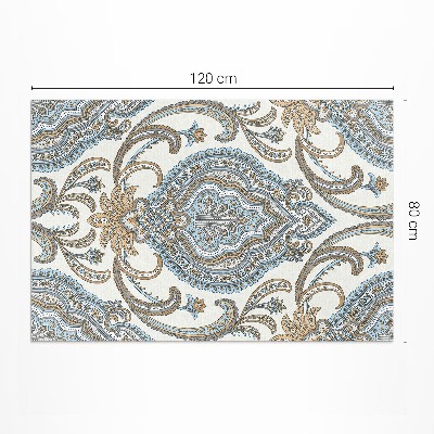 Covor interior din vinil Flori orientale motiv vegetal decorativ