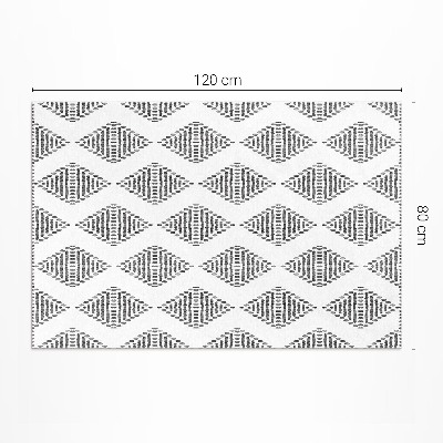 Covor interior din vinil Diamant geometric model indian