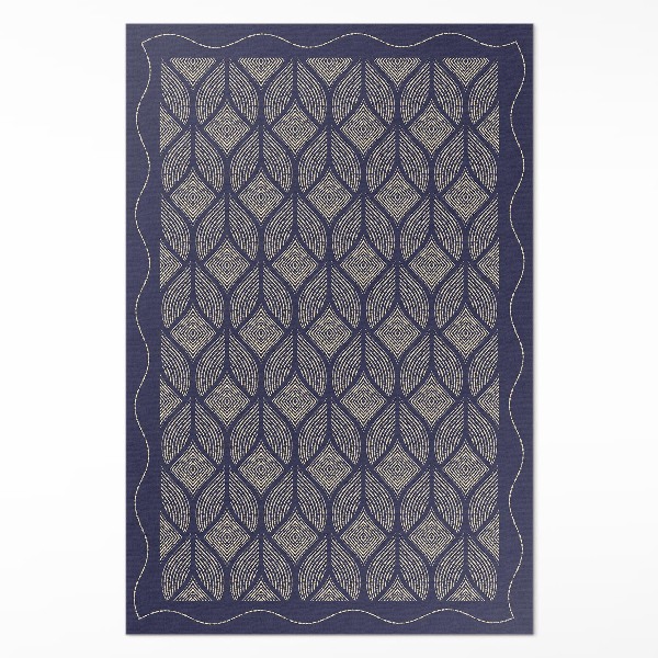 Covor de vinil acasă Model decorativ geometric tricotat