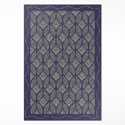 Covor de vinil acasă Model decorativ geometric tricotat