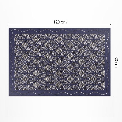 Covor de vinil acasă Model decorativ geometric tricotat