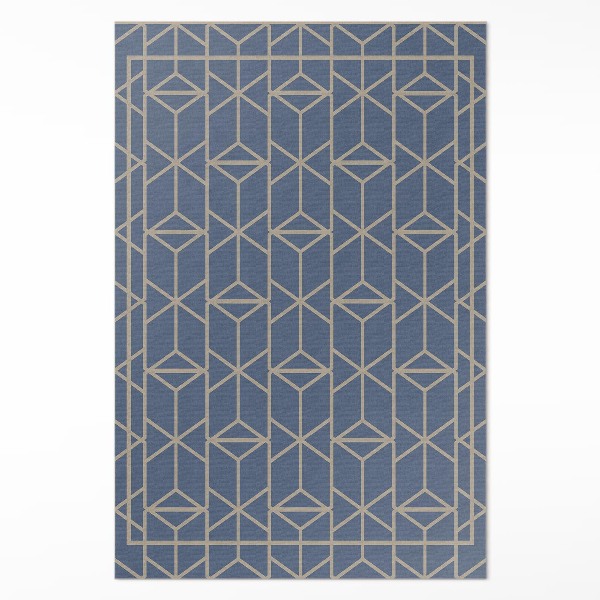 Covor de vinil acasă Model retro linii decorative regulate