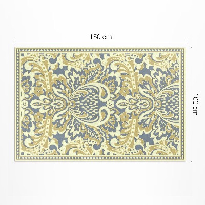 Covor de vinil acasă Ornament vegetal cu flori exotice