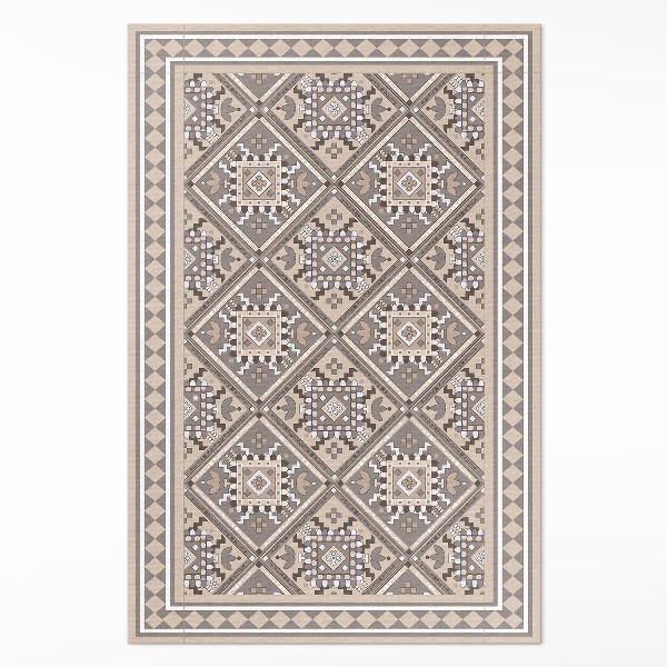 Covor de vinil acasă Model oriental cu geometrie arabă