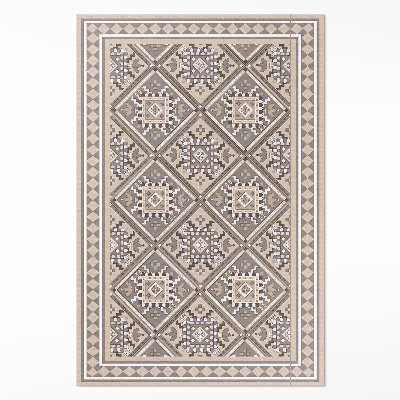 Covor de vinil acasă Model oriental cu geometrie arabă