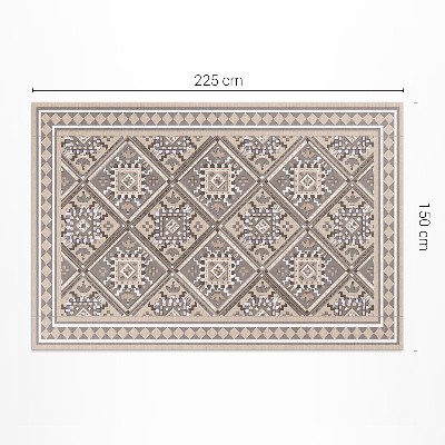 Covor de vinil acasă Model oriental cu geometrie arabă