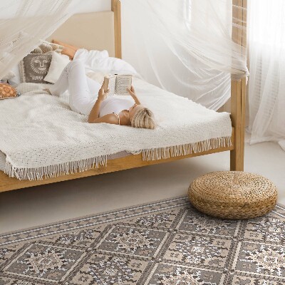 Covor de vinil acasă Model oriental cu geometrie arabă