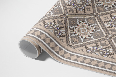 Covor de vinil acasă Model oriental cu geometrie arabă