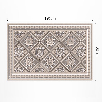 Covor de vinil acasă Model oriental cu geometrie arabă
