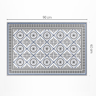 Covor de vinil Placă ornamentală geometrică cu diamante