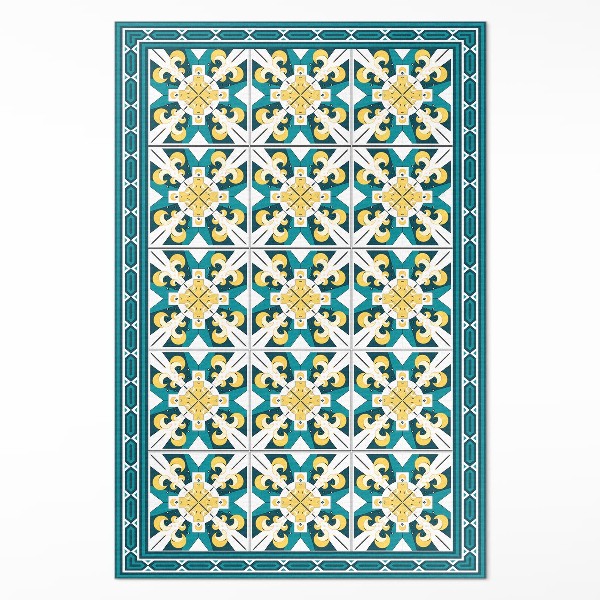 Covor de vinil Plăci colorate cu romburi geometrice