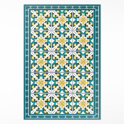Covor de vinil Plăci colorate cu romburi geometrice