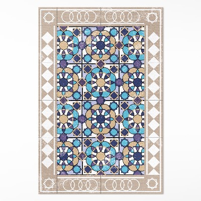 Covor interior din vinil Pătrate în diamante dale shabby