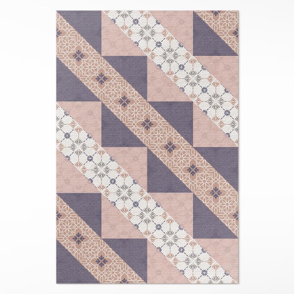 Covor interior din vinil Dungă modernistă ornamentală pastel