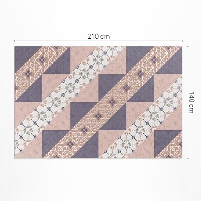 Covor interior din vinil Dungă modernistă ornamentală pastel