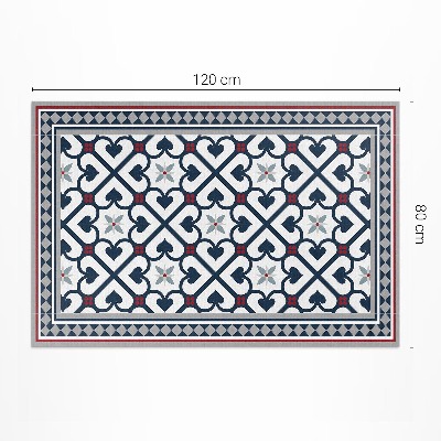 Covor interior din vinil Plăci decorative cu diamante florale