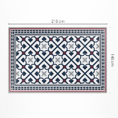 Covor interior din vinil Plăci decorative cu diamante florale
