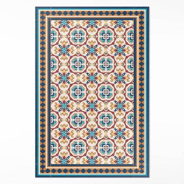 Covor de vinil Plăci decorative cu geometrie florală