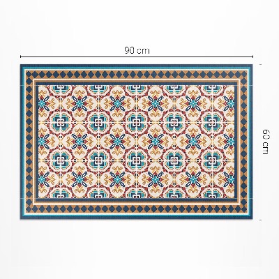 Covor de vinil Plăci decorative cu geometrie florală
