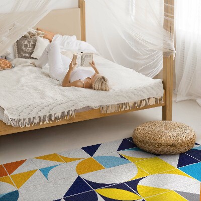Covor de vinil acasă Mozaic modern cu forme geometrice