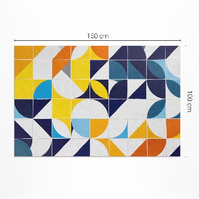 Covor de vinil acasă Mozaic modern cu forme geometrice