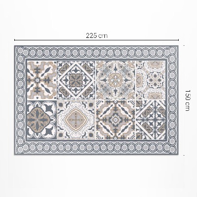 Covor de vinil acasă Mozaic decorativ cu dale și împletituri