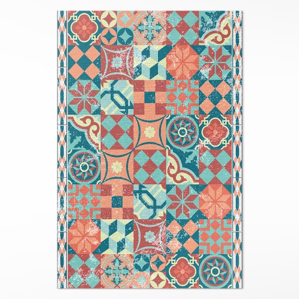 Covor de vinil acasă Plăci portugheze retro shabby