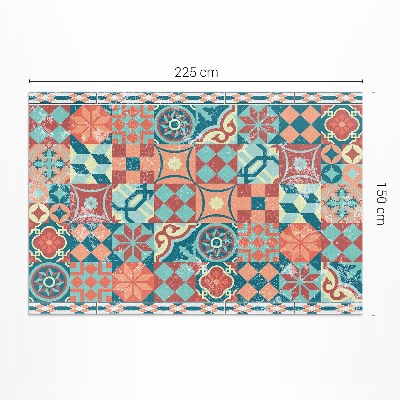 Covor de vinil acasă Plăci portugheze retro shabby
