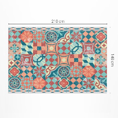 Covor de vinil acasă Plăci portugheze retro shabby